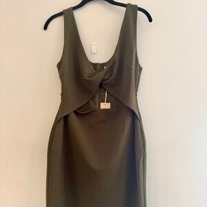 Vici ACOA Collins Green cutout Mini Dress